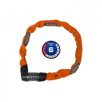 Цепь противоугонная ABUS 1385 TRESOR 6 ММ neon orange
